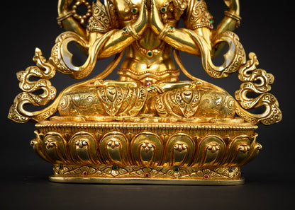 Four Armed Chenrezig Altar Statue |  Chenrezig Buddha