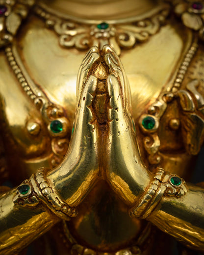 Four Armed Chenrezig Altar Statue |  Chenrezig Buddha