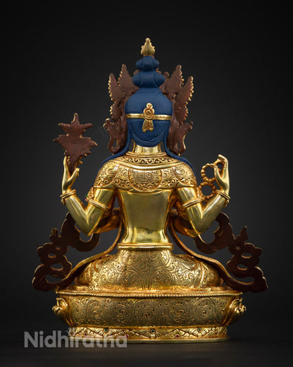 Four Armed Chenrezig Altar Statue |  Chenrezig Buddha