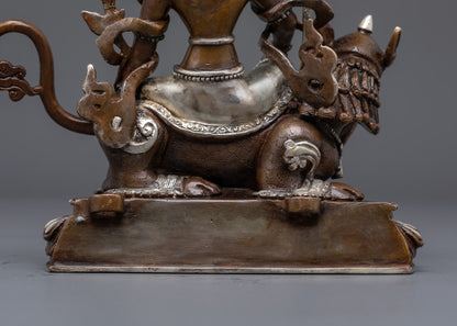 Simhanada Avalokiteshvara Statue | Traditional Tibetan Art