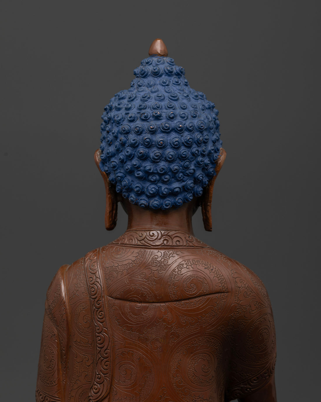 Oxidized Shakyamuni Buddha Statue: Perfect for Buddhist Practice