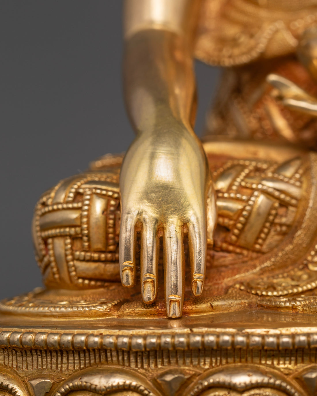 Embrace Serenity: 24K Gold Gilded Buddha Shakyamuni Statue