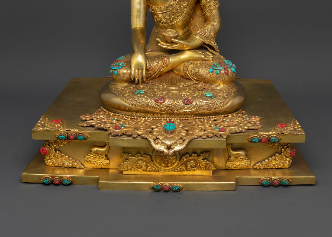 Shakyamuni Buddha Enthroned: Symbol of Enlightenment and Compassion