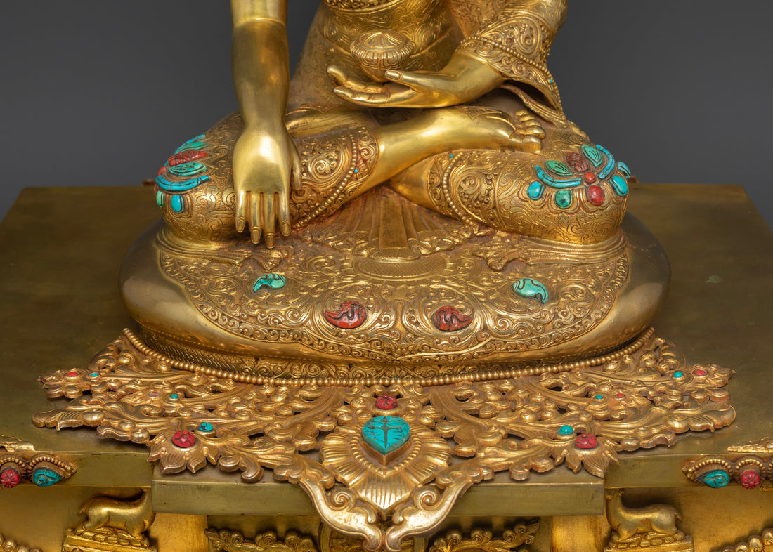 Shakyamuni Buddha Enthroned: Symbol of Enlightenment and Compassion