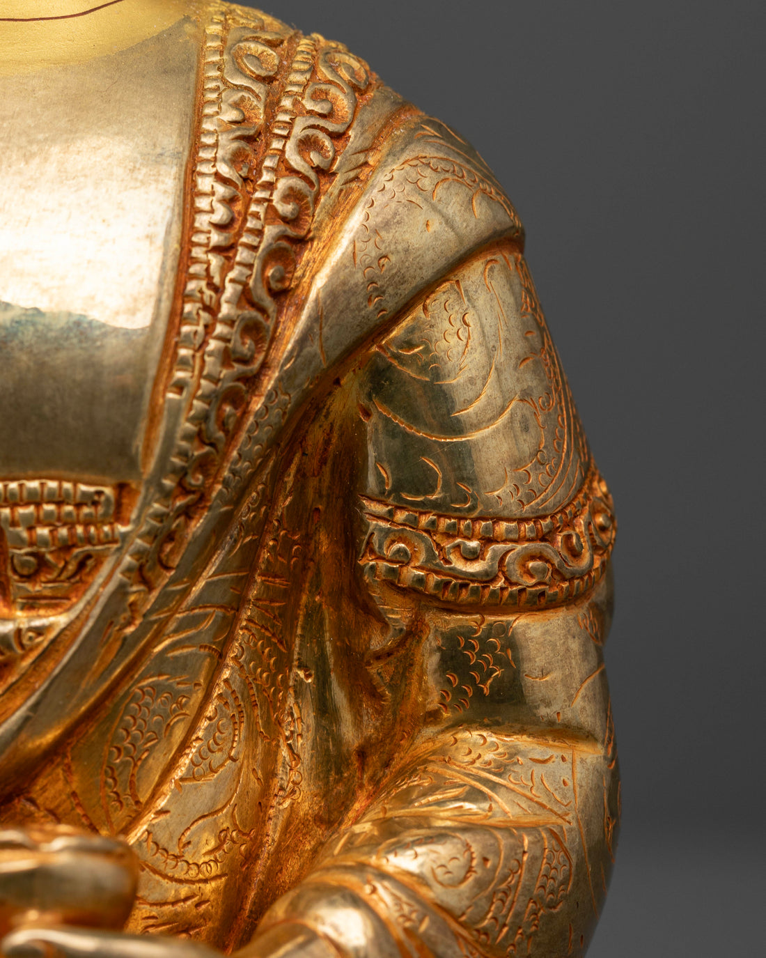 8 Inch Shakyamuni Buddha Statue on Lotus