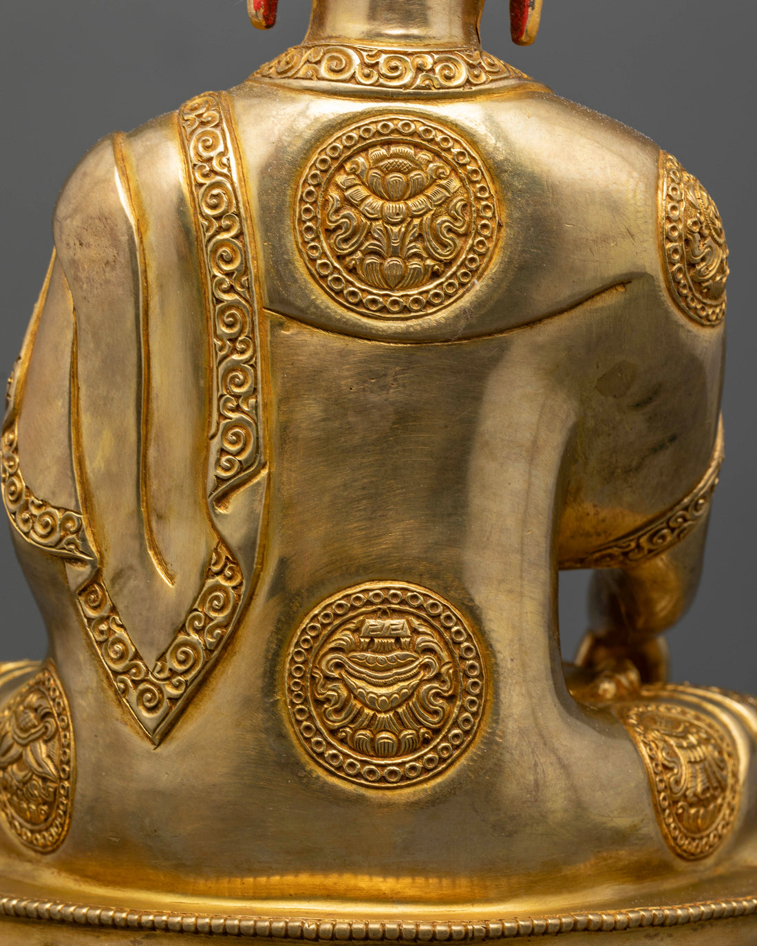 13 Inch Gold Gilded Buddha Statue for Spiritual Practice