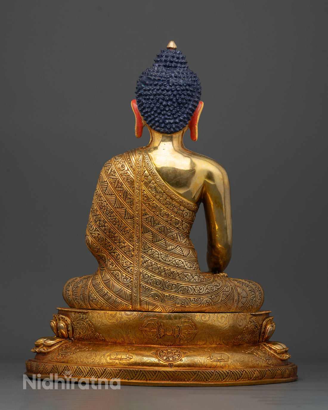 Luxurious Spiritual Art for Meditation: Handmade Shakyamuni Buddha