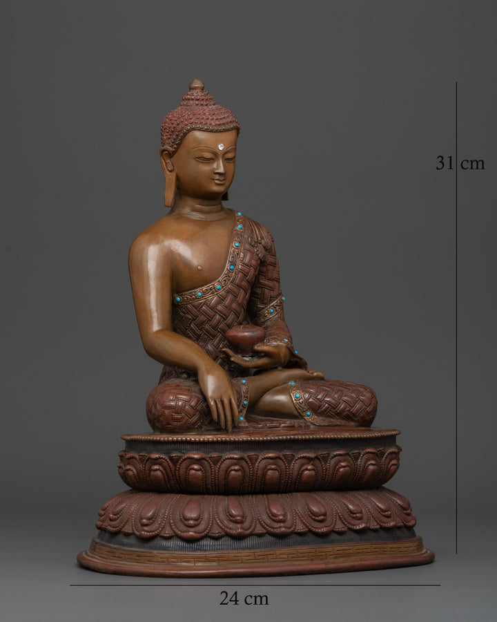 Authentic Oxidized Shakyamuni Buddha