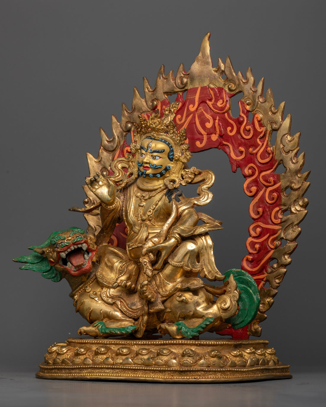 White Dzambhala Statue - Embodiment of Prosperity and Compassion