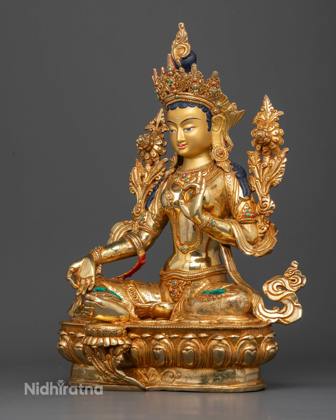 Divine Protector: The Significance of the Green Tara Statue