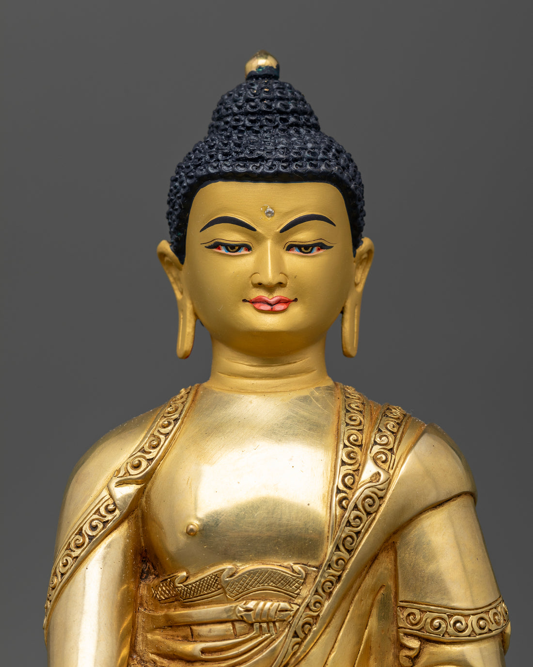 Buddha Shakyamuni Statue | 24K Gold-Coated Icon of Spiritual Awakening