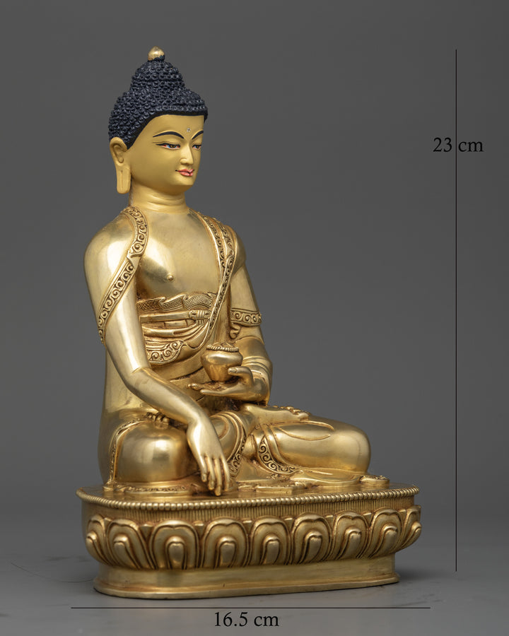 Buddha Shakyamuni Statue | 24K Gold-Coated Icon of Spiritual Awakening