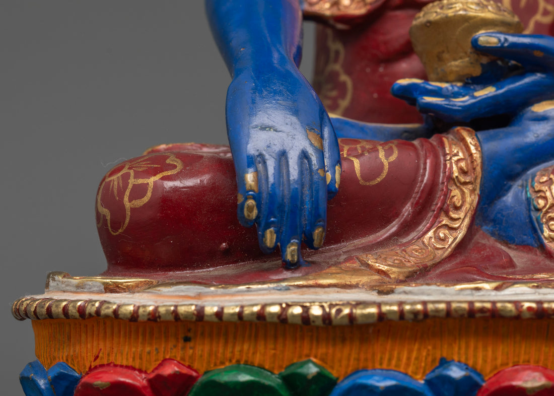 The Radiant Blue Shakyamuni: A Beacon of Spiritual Insight and Purity