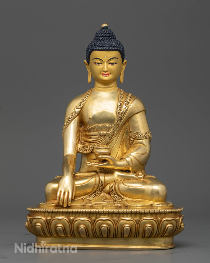 Buddha Shakyamuni Statue | 24K Gold-Coated Icon of Spiritual Awakening