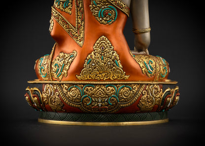 Crowned Shakyamuni Buddha Statue