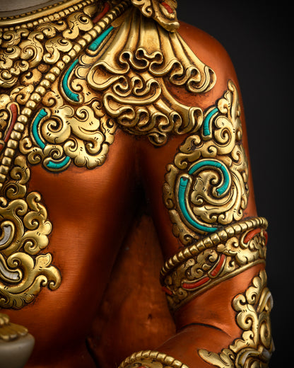 Crowned Shakyamuni Buddha Statue