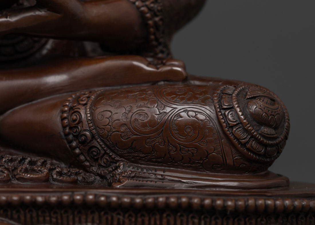 Handmade Full Oxidized Shakyamuni Buddha Statue