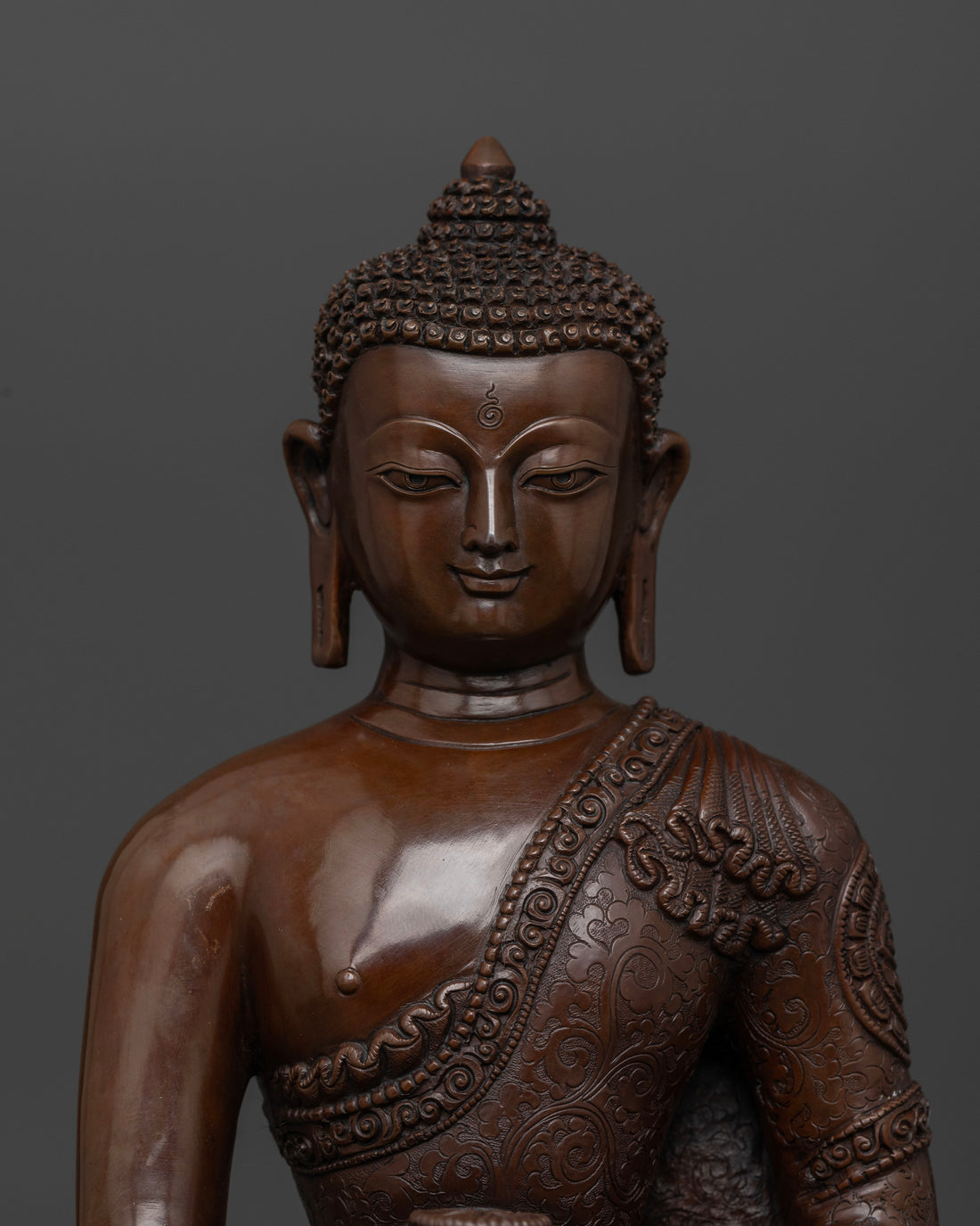 Handmade Full Oxidized Shakyamuni Buddha Statue