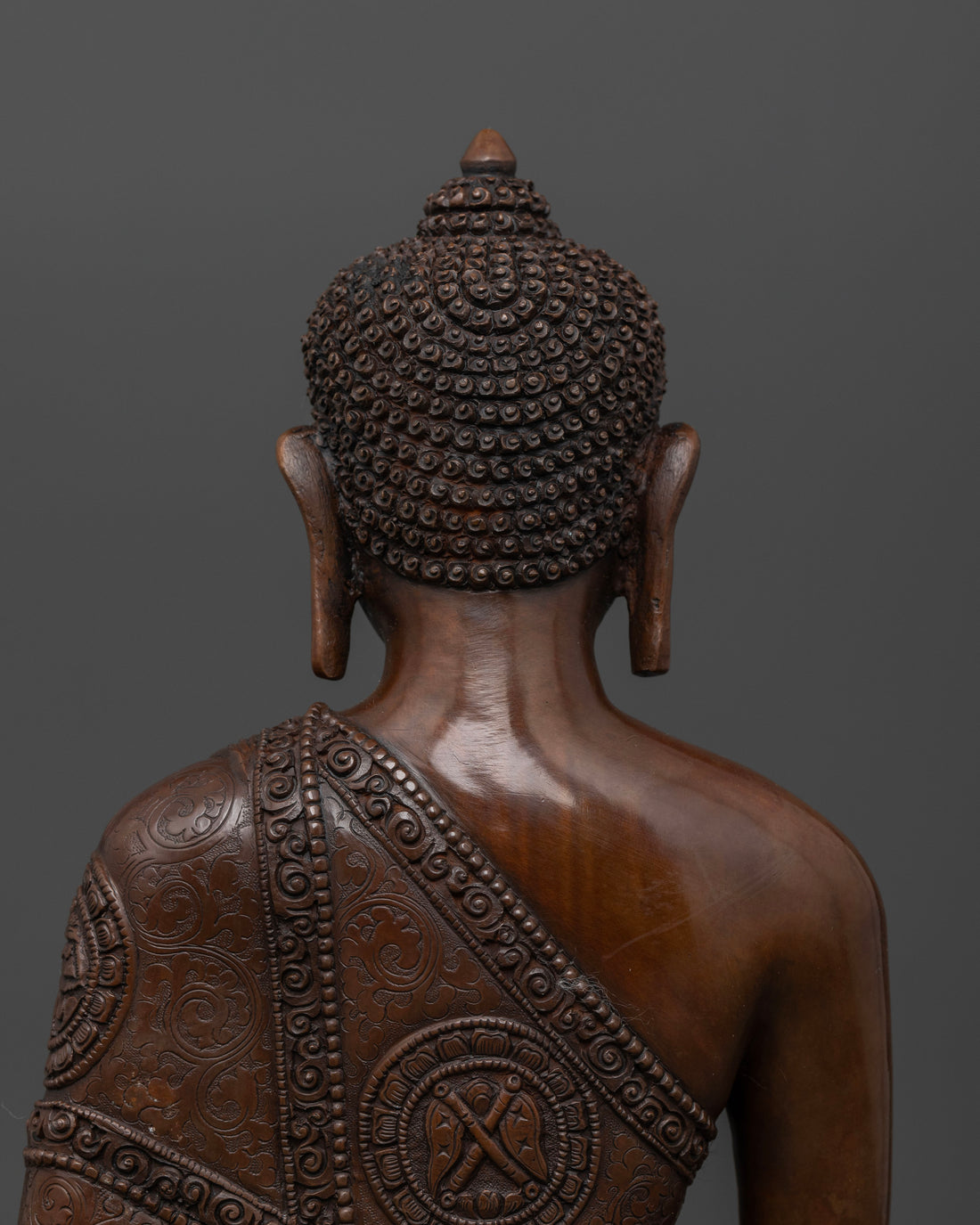 Handmade Full Oxidized Shakyamuni Buddha Statue