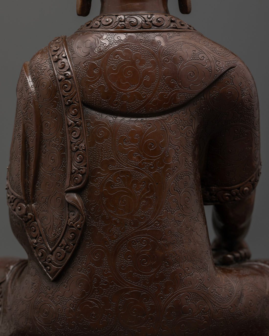 Artistic Oxidized Shakyamuni Buddha Statue With Fine Details