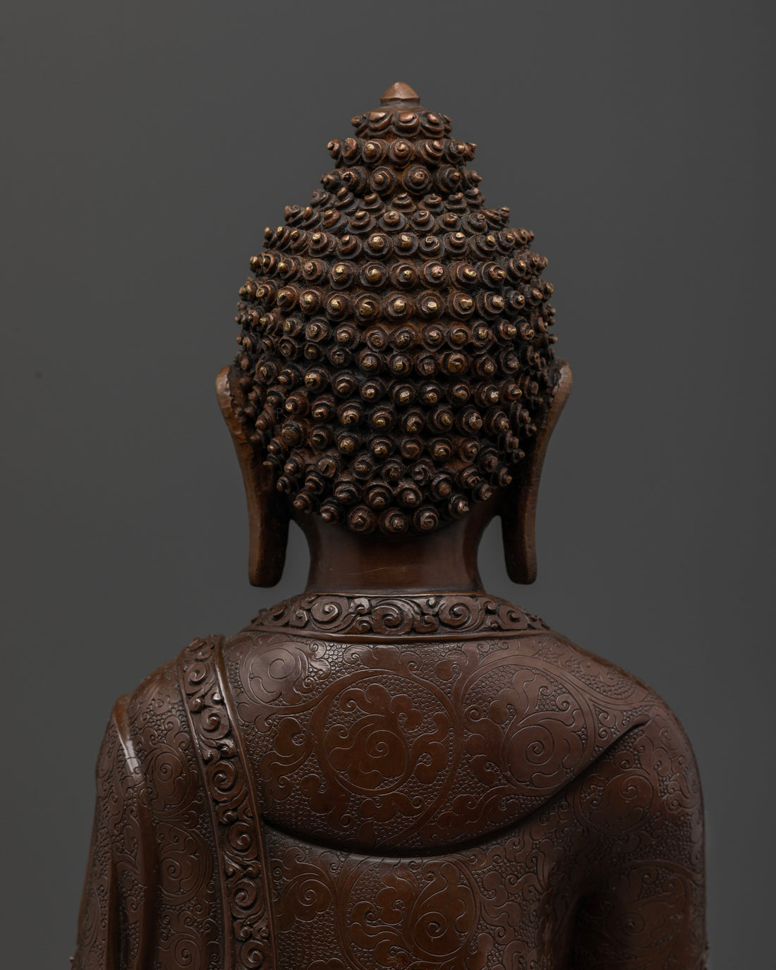 Artistic Oxidized Shakyamuni Buddha Statue With Fine Details