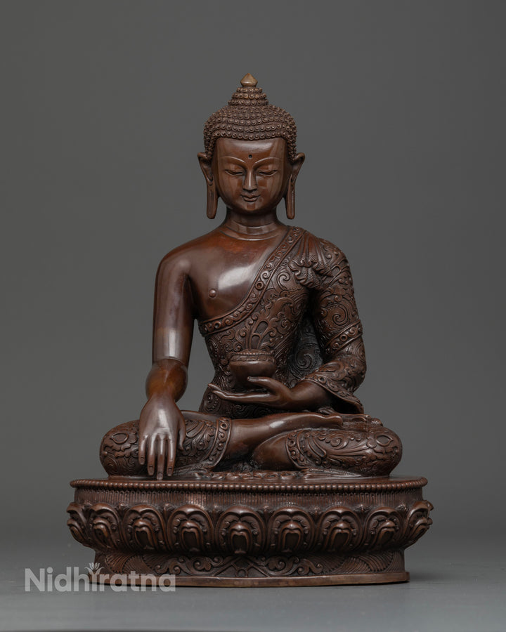 Oxidized Shakyamuni Buddha Statue – A Spiritual Touch for Your Home Decor