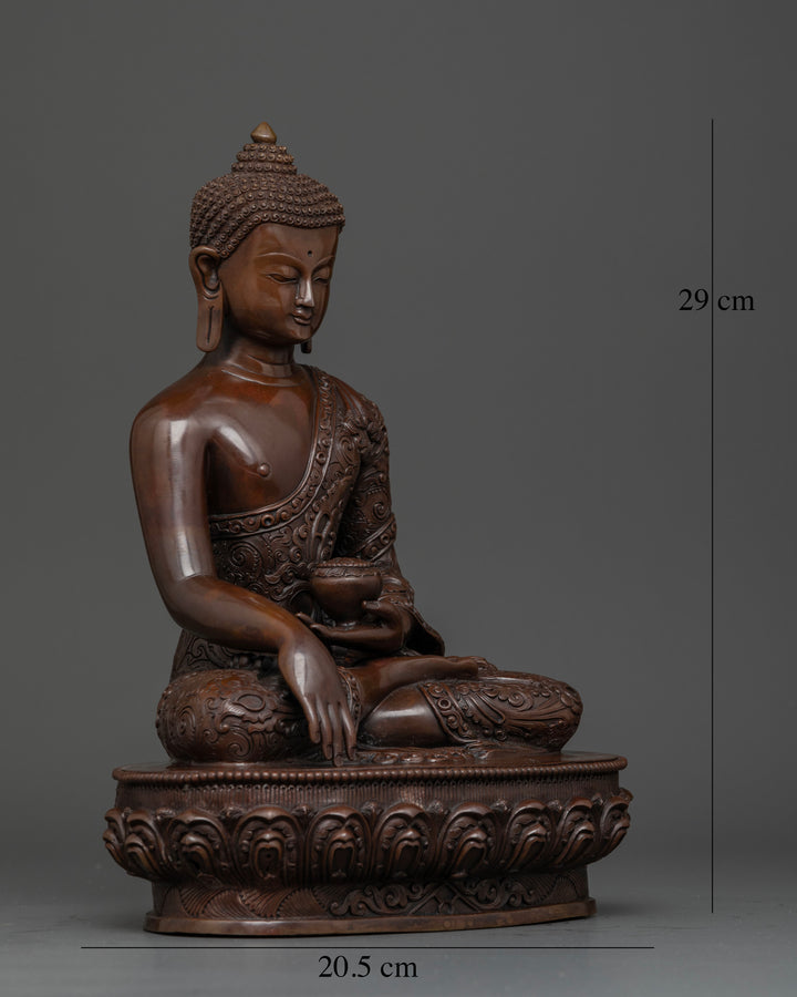 Oxidized Shakyamuni Buddha Statue – A Spiritual Touch for Your Home Decor