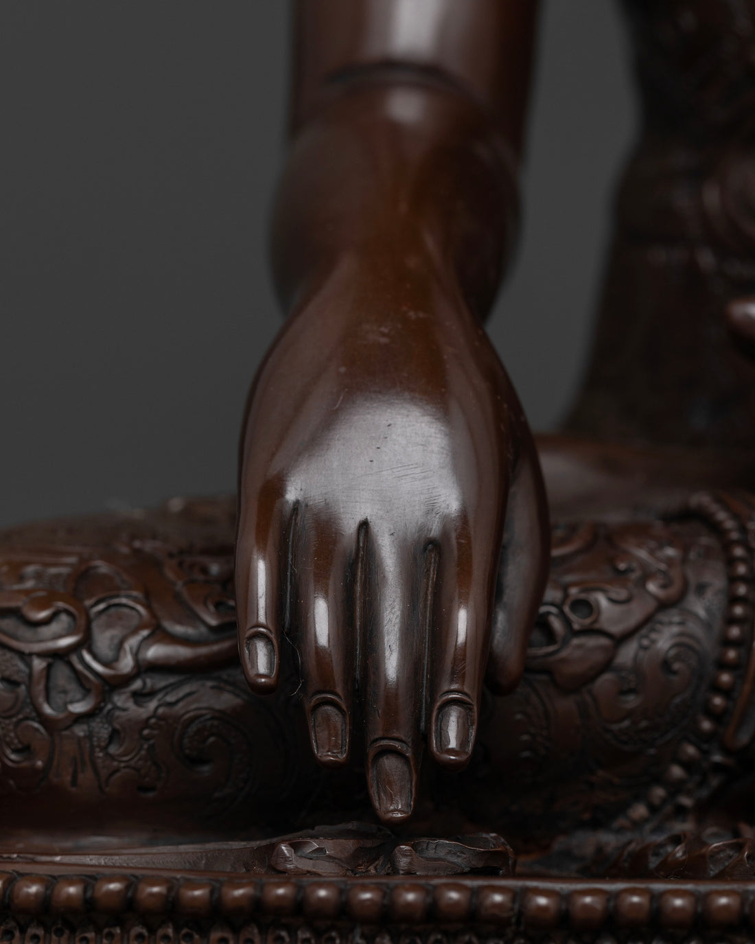 Authentic Oxidized Buddha Shakyamuni Statue