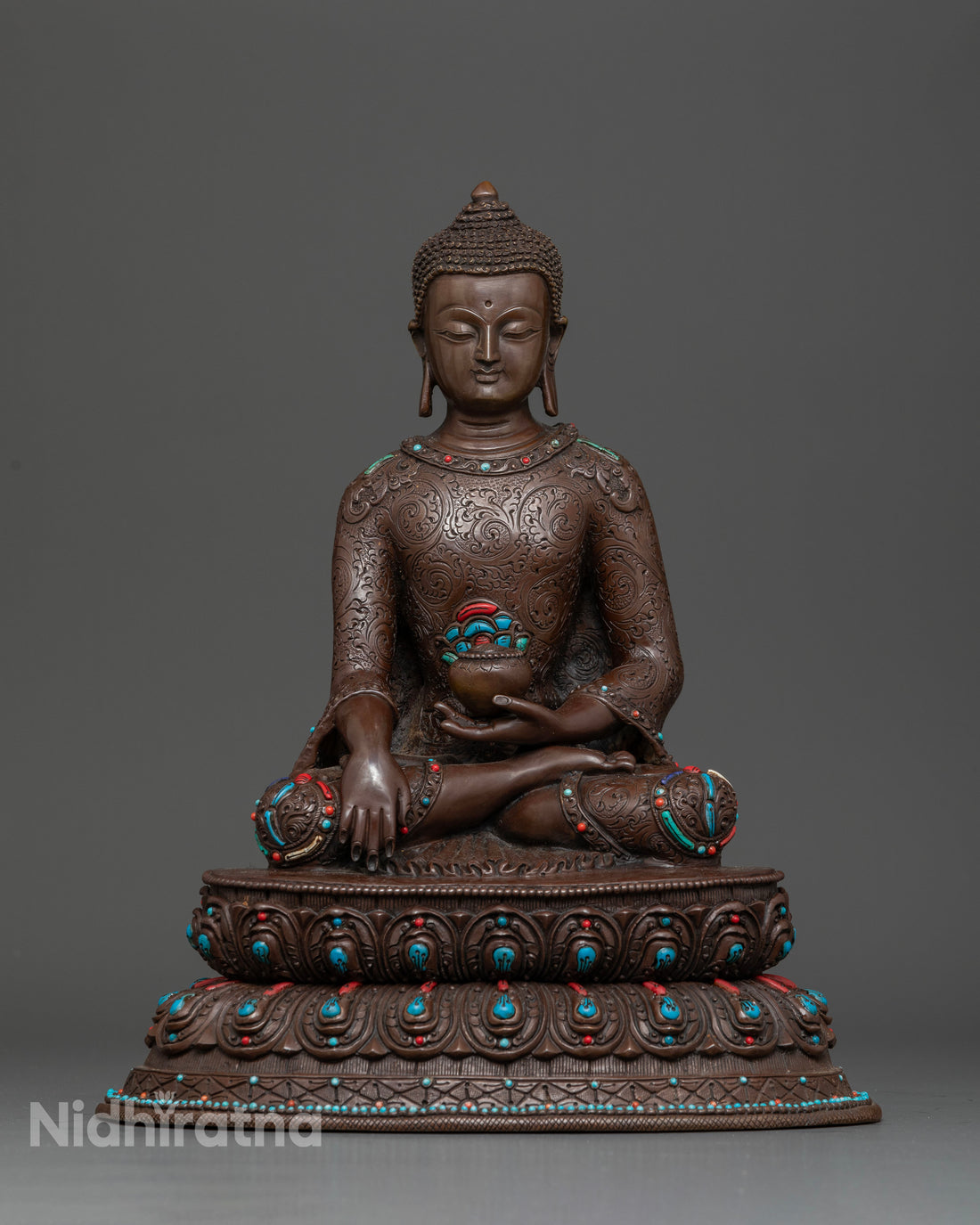 Handcrafted Oxidized Siddhartha Sculpture: A Symbol of Inner Calm