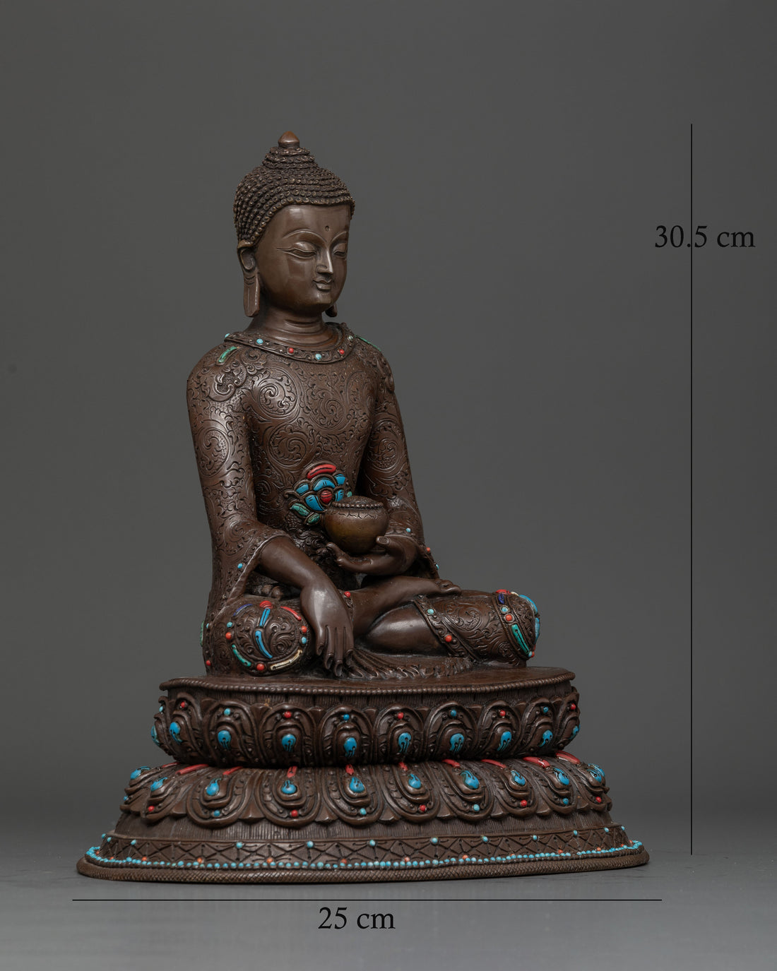 Handcrafted Oxidized Siddhartha Sculpture: A Symbol of Inner Calm