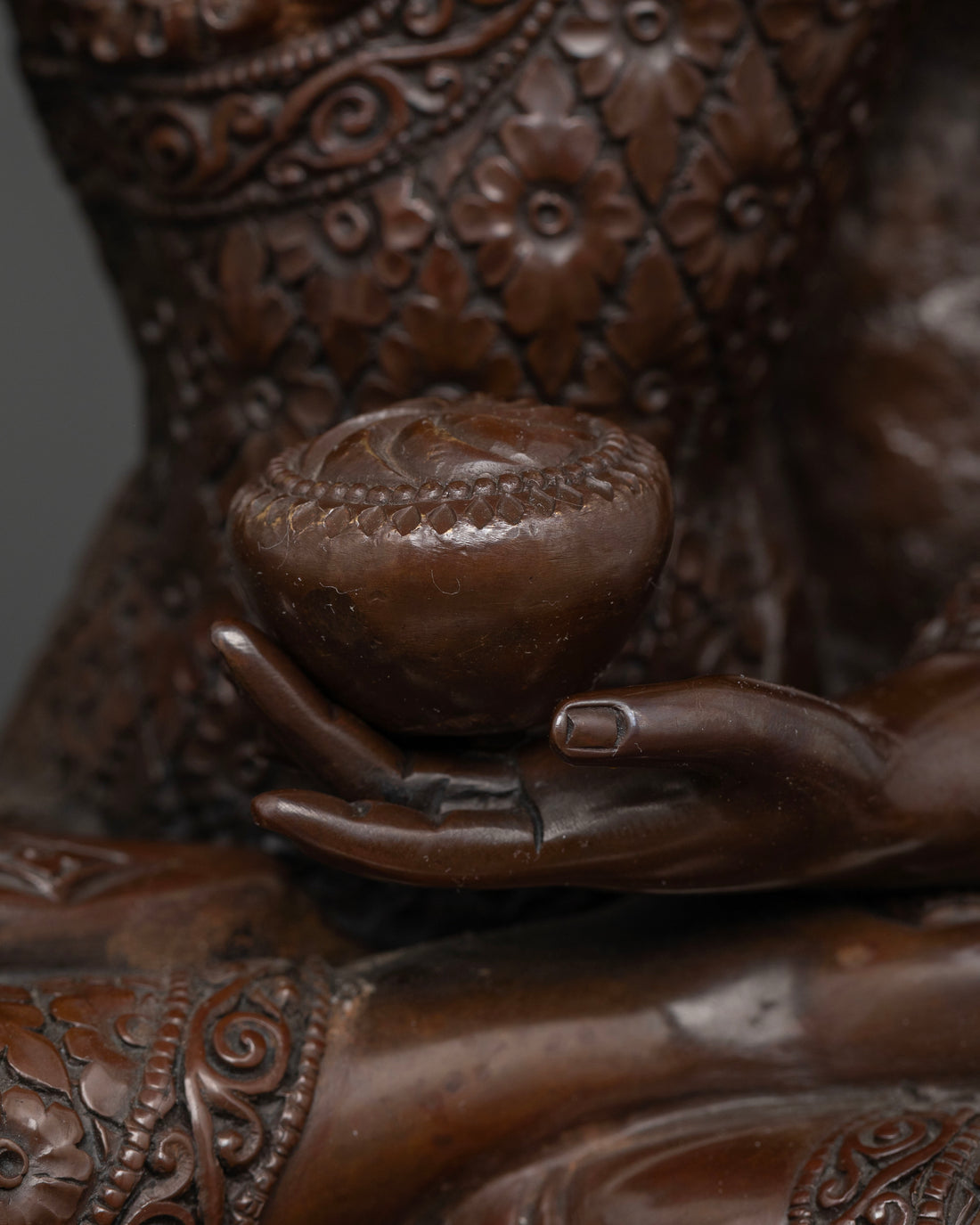 Discover Peace and Enlightenment with This Oxidized Shakyamuni Buddha