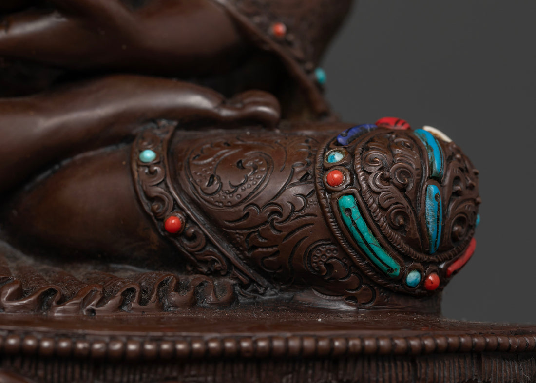 Handcrafted Oxidized Siddhartha Sculpture: A Symbol of Inner Calm