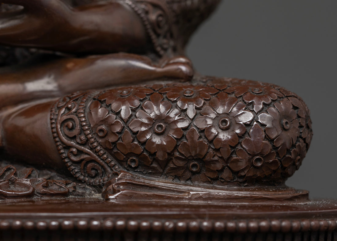 Discover Peace and Enlightenment with This Oxidized Shakyamuni Buddha