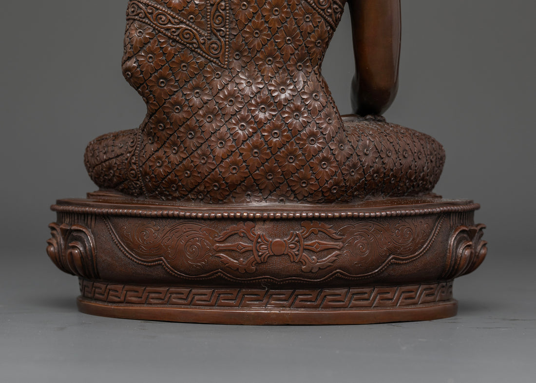 Discover Peace and Enlightenment with This Oxidized Shakyamuni Buddha