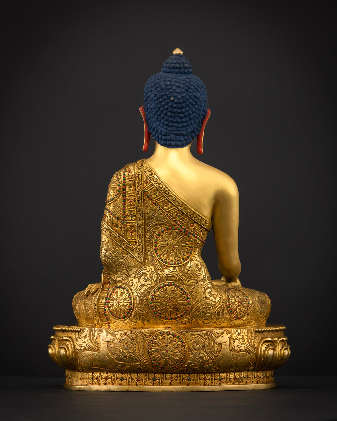 Buddha Shakyamuni: A Masterpiece in Full Gold and Precious Stones