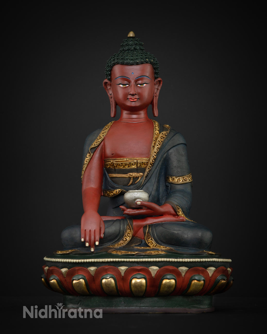 Stunning Red Buddha: A Unique Representation of Compassion and Courage