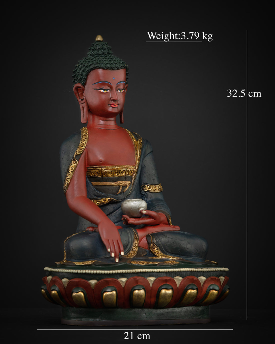 Stunning Red Buddha: A Unique Representation of Compassion and Courage