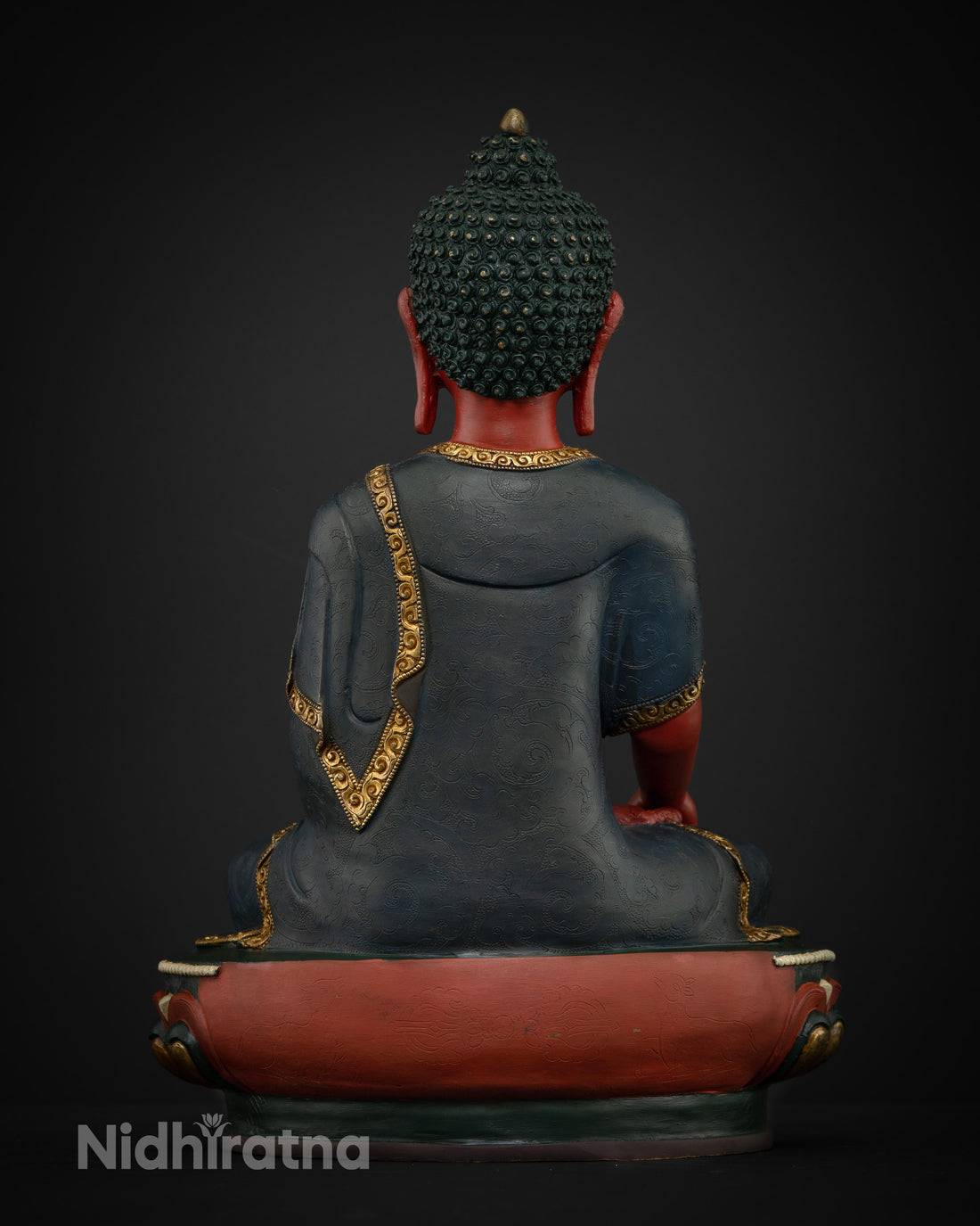 Stunning Red Buddha: A Unique Representation of Compassion and Courage