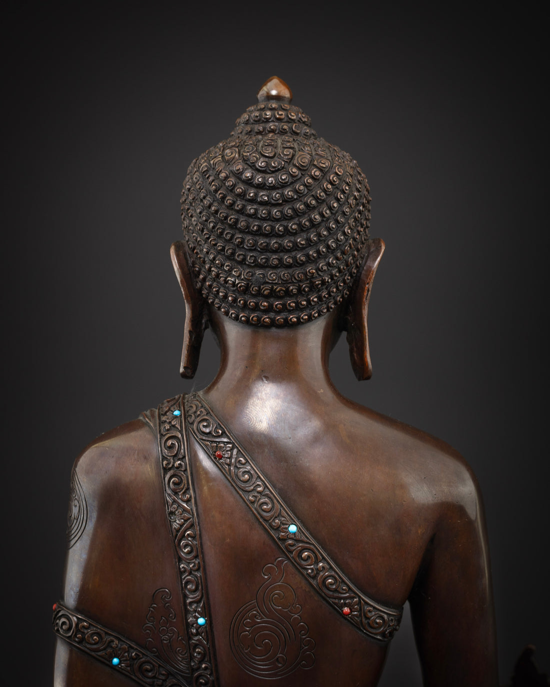 Oxidized Bhaisajyaguru Statue : Healing Buddha