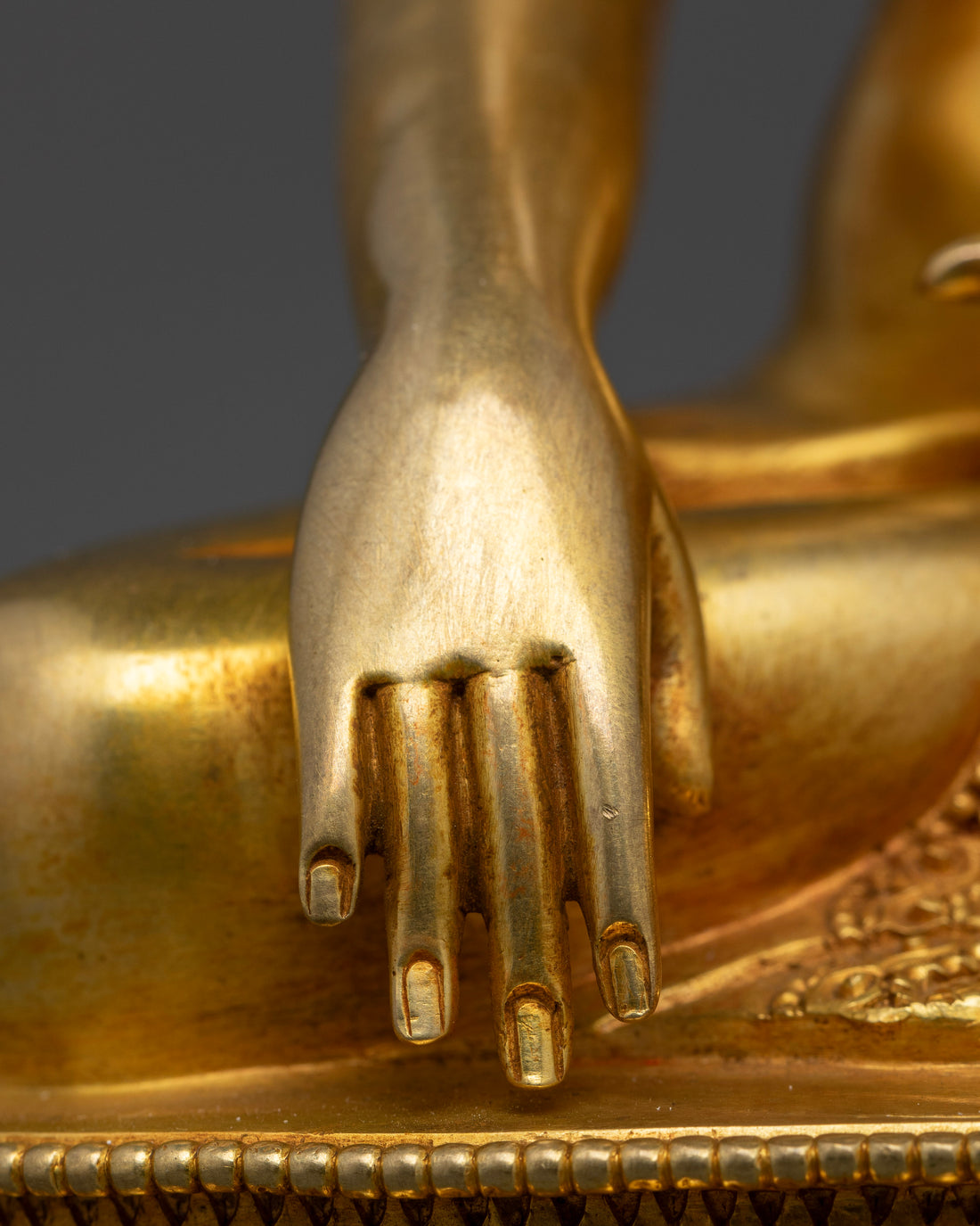 Fine Gold plated Shakyamuni Buddha Statue: Exclusive Collection for Practitioners