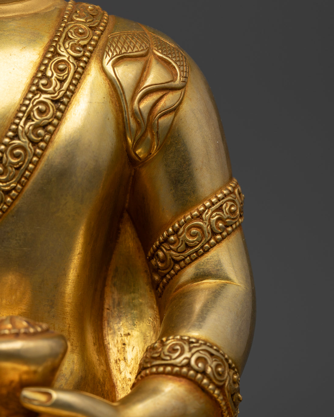 Fine Gold plated Shakyamuni Buddha Statue: Exclusive Collection for Practitioners