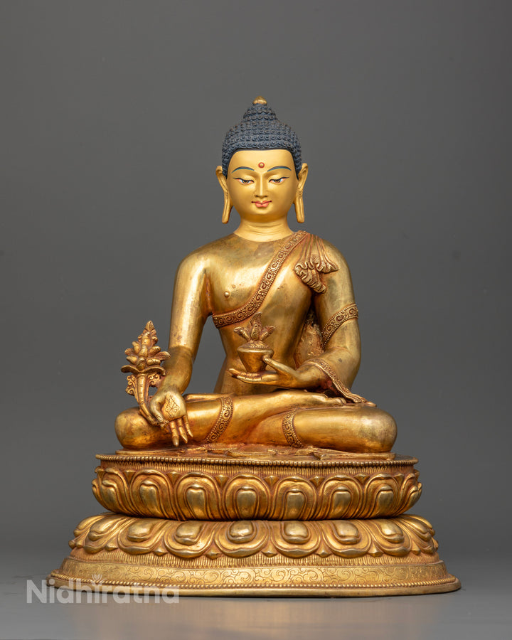 Traditional Sangye Menla Buddha Statue for Devotion and Health