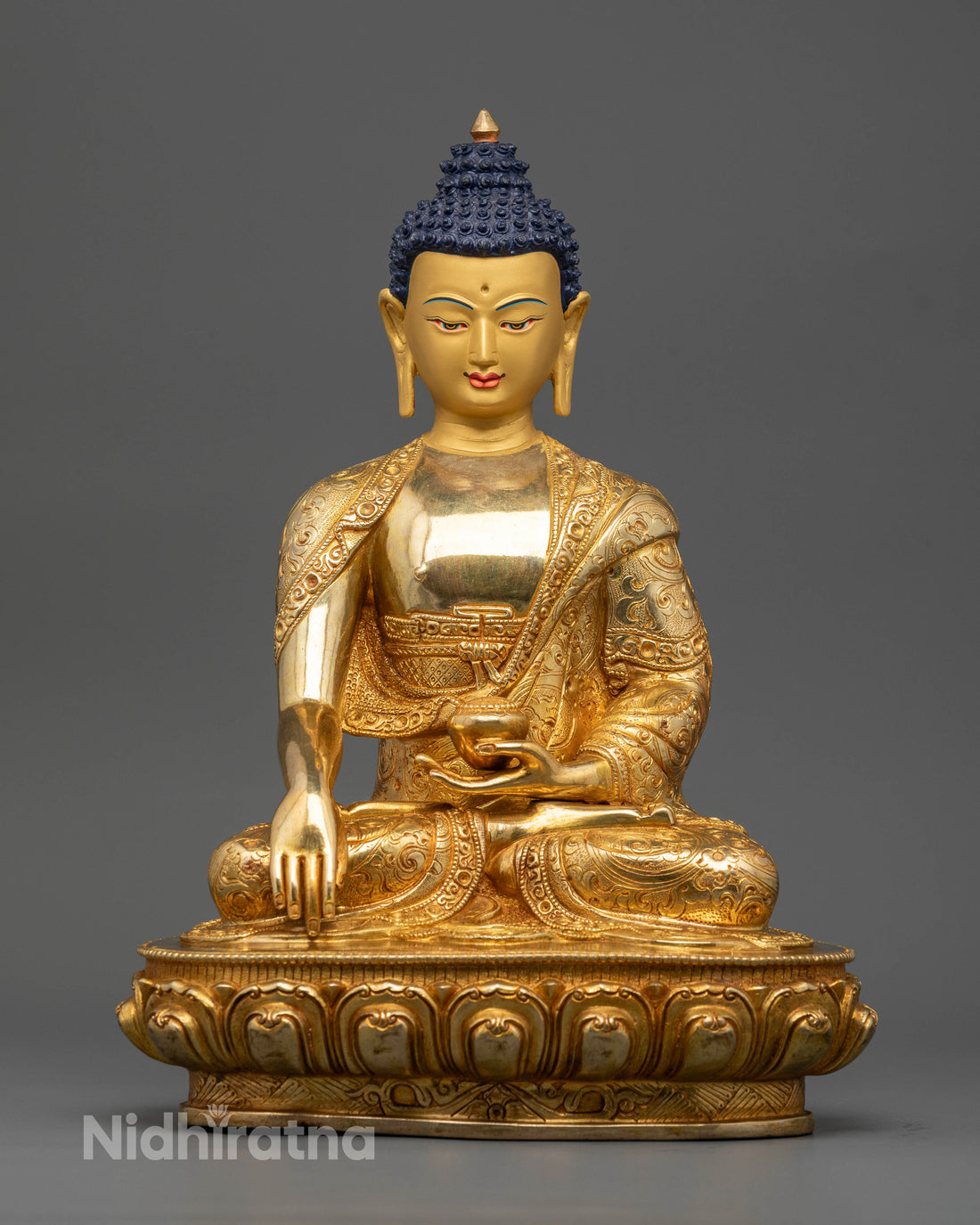 Elegant 12.5 Inch Buddha Shakyamuni for Divine Decor