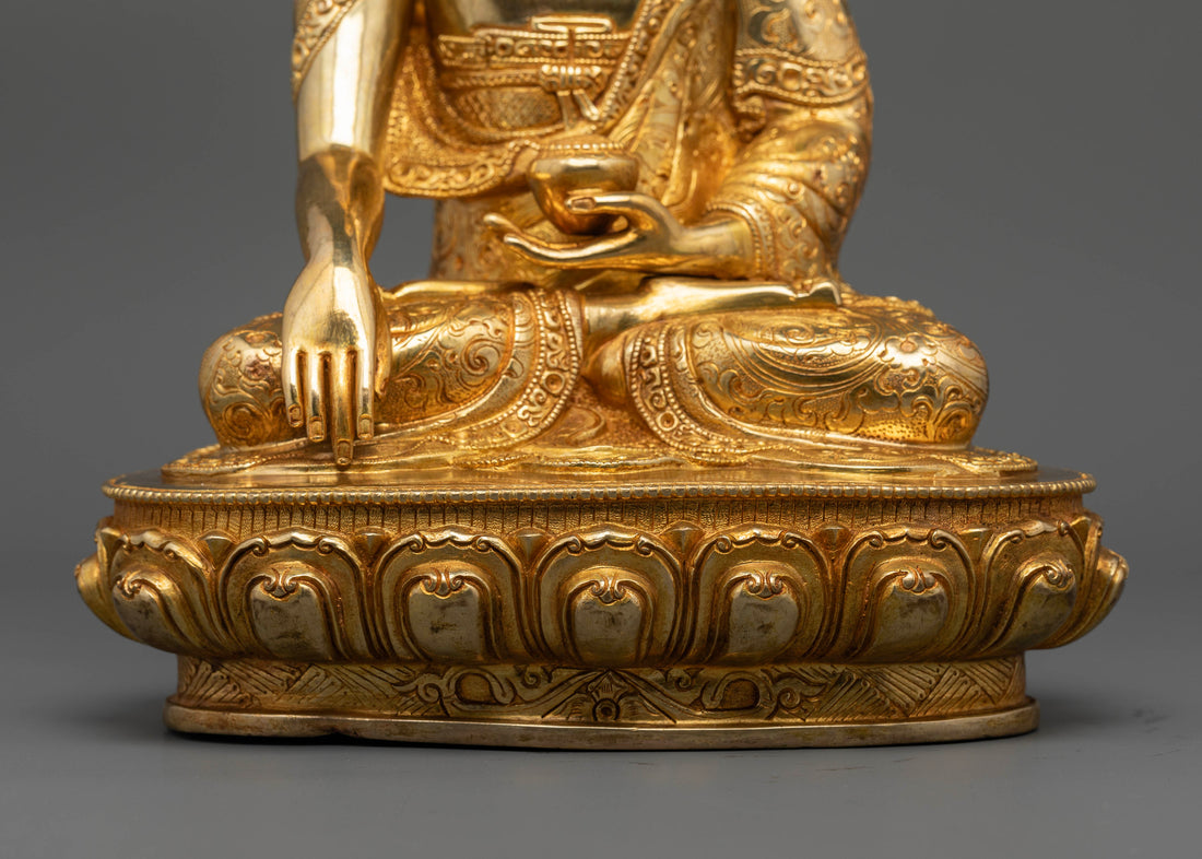 Elegant 12.5 Inch Buddha Shakyamuni for Divine Decor