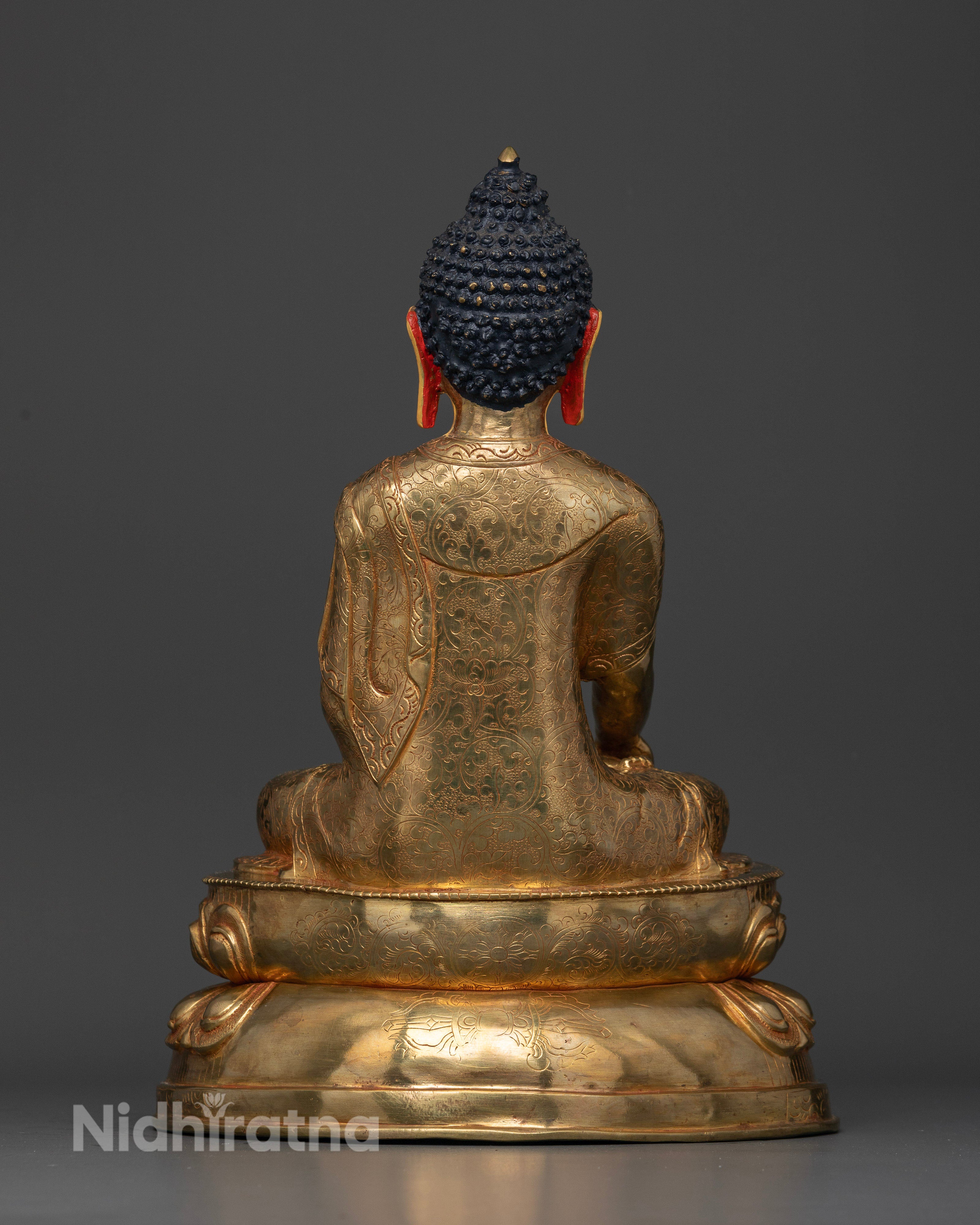 Shakyamuni Buddha Statue | Traditional Himalayan Art Nepal