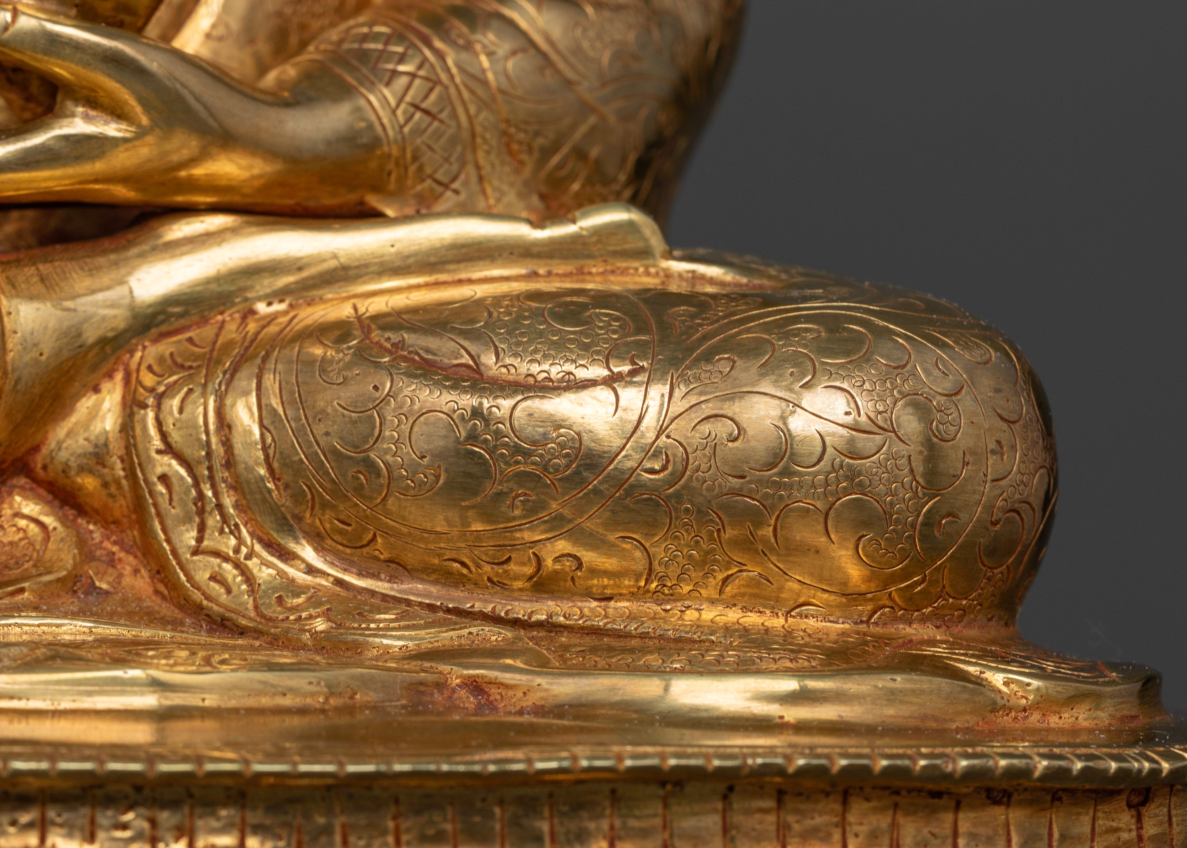 Shakyamuni Buddha Statue | Traditional Himalayan Art Nepal