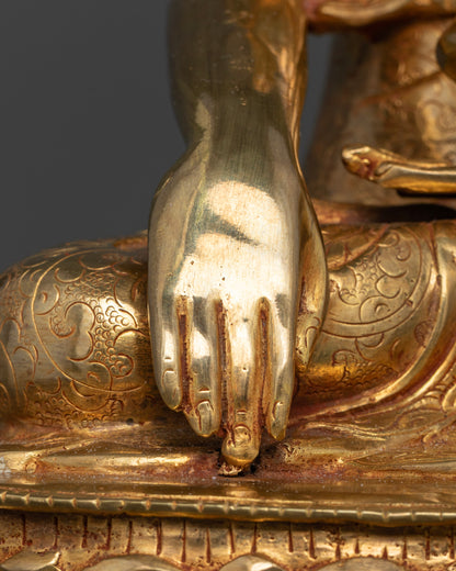 Shakyamuni Buddha Statue | Traditional Himalayan Art Nepal