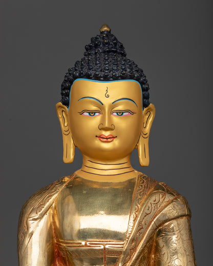 Shakyamuni Buddha Statue | Traditional Himalayan Art Nepal