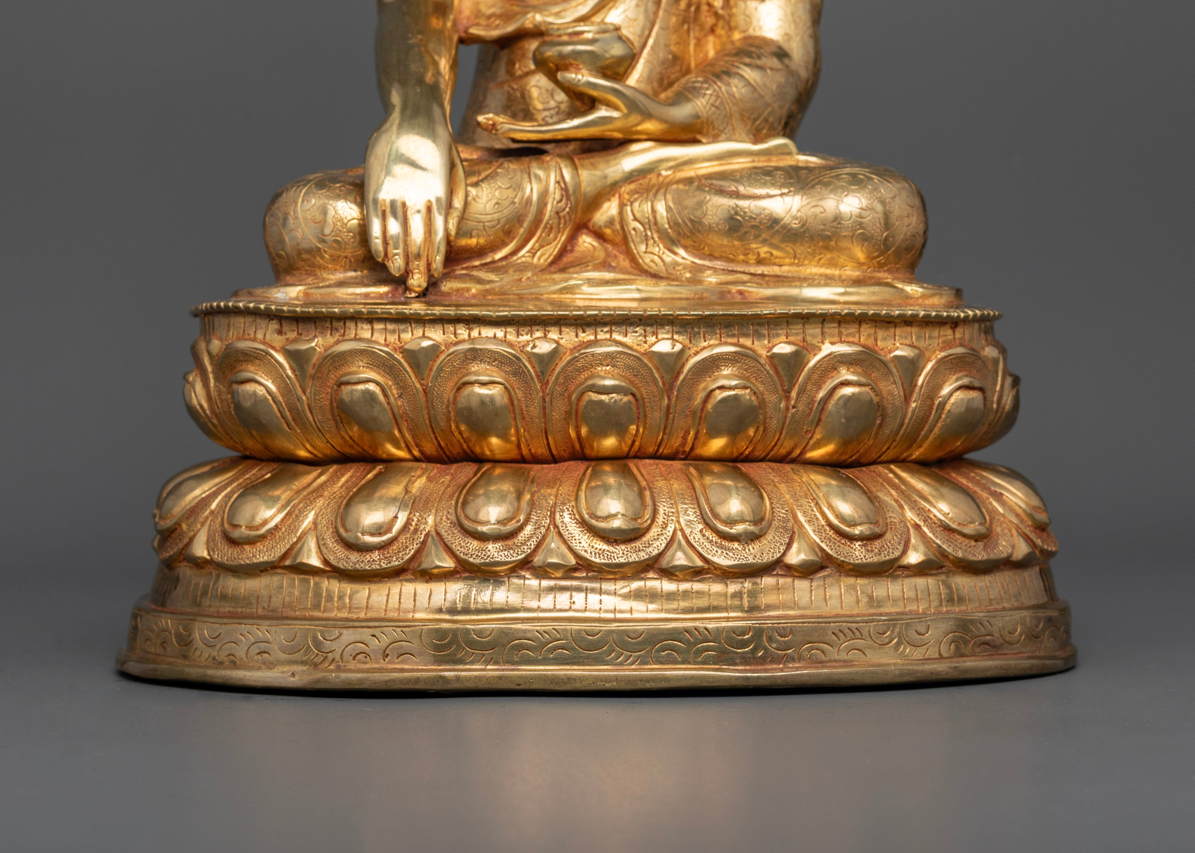 Shakyamuni Buddha Statue | Traditional Himalayan Art Nepal