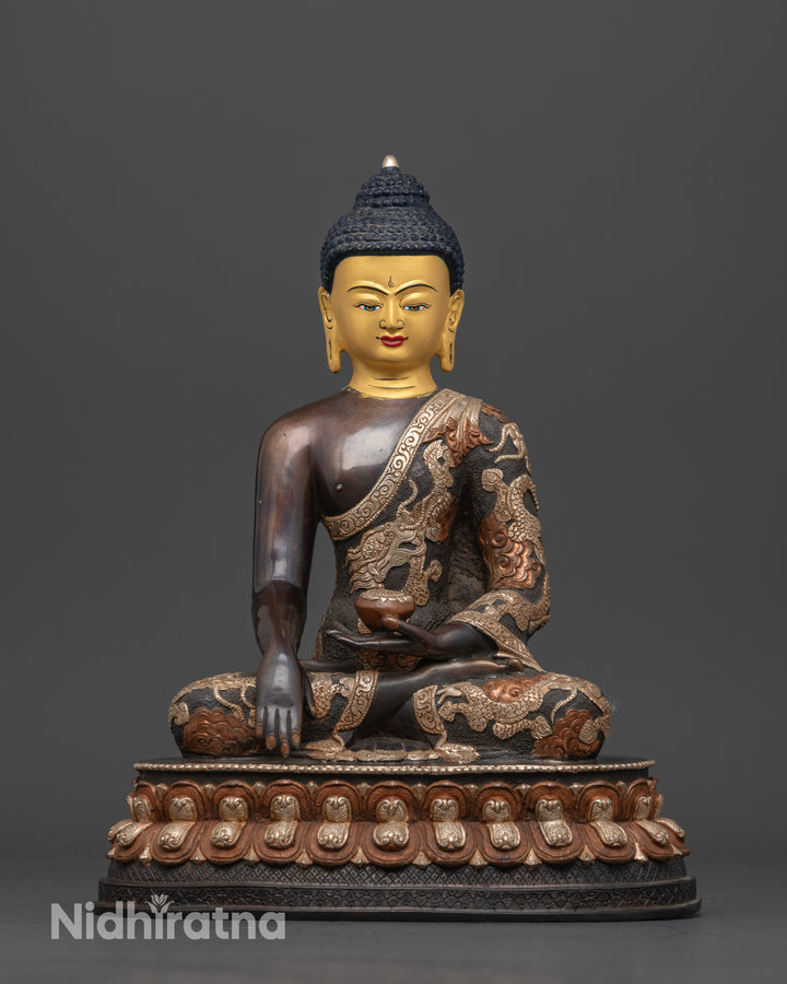 The Majestic Buddha Shakyamuni Oxidized Altar